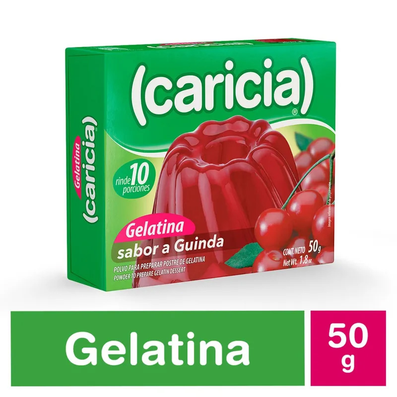 Gelatina Caricia Guinda 50 Grs