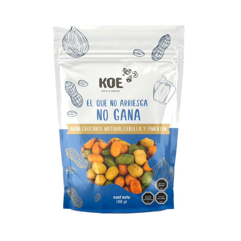Mix 3 Koe Maní, Cebolla y Pimentón 100 Grs