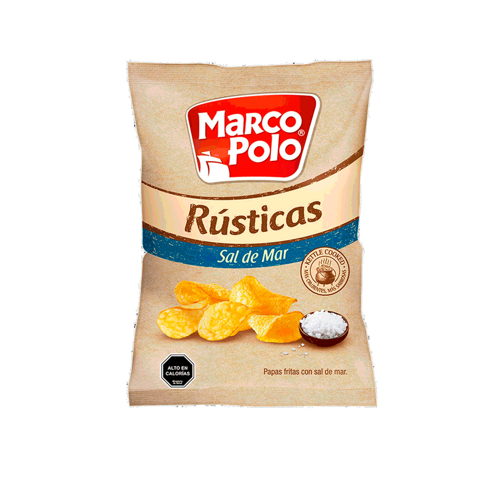 Papas Fritas Marco Polo Rustica Sal Mar 185 Gr