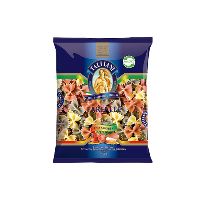 Talliani Farfalle 3 Sabores 400 Gr.