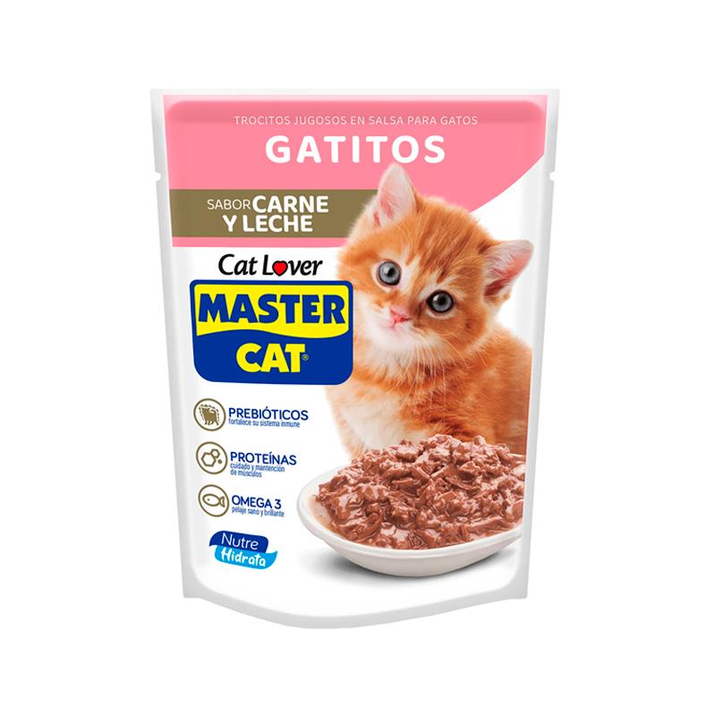 Master Cat Trocitos Jugosos Gatitos 85 grs