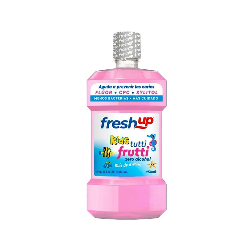 Enjuague Bucal Fresh Up Infantil Zero Alcohol 250 ml