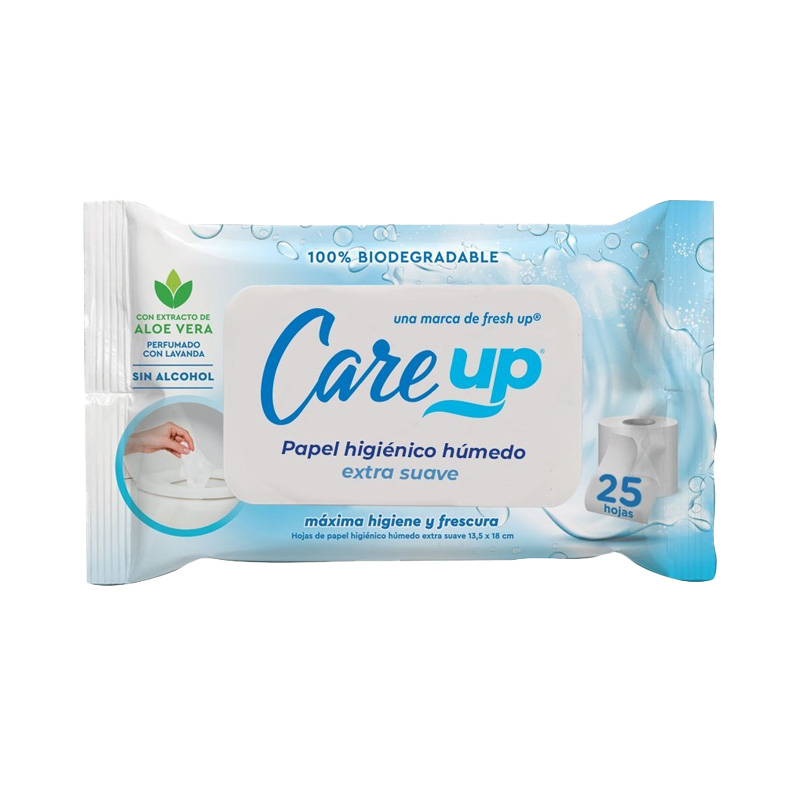Papel Higiénico Húmedo x 25 Con Stiker 