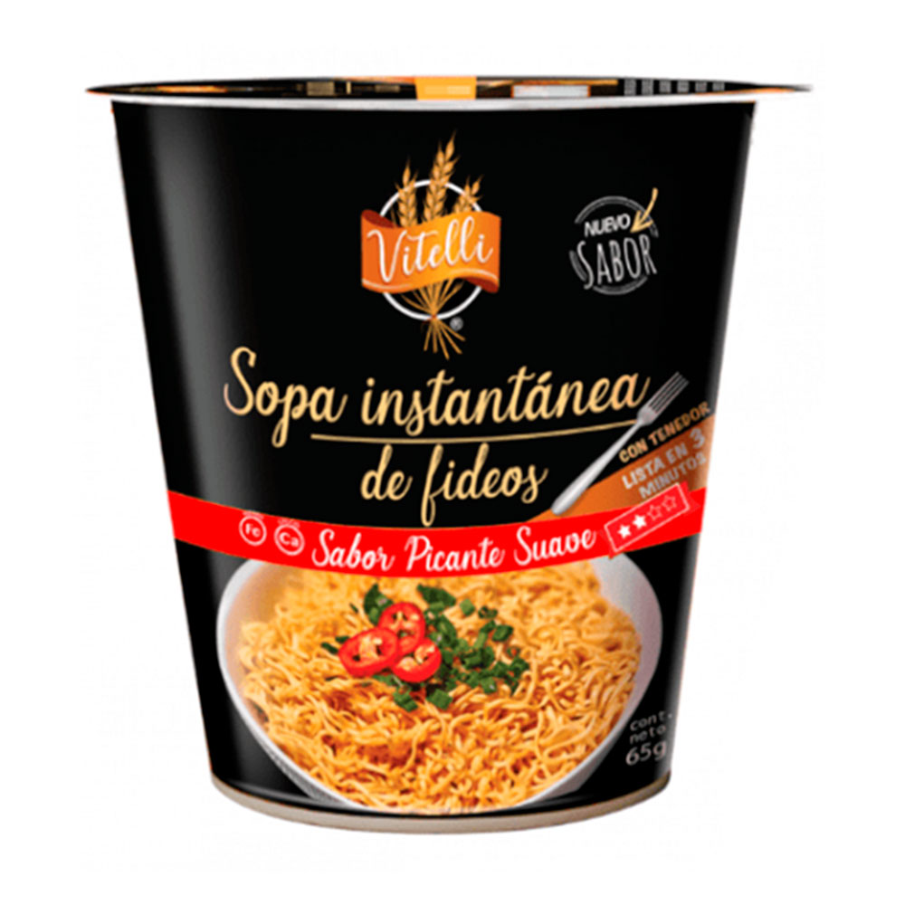 Sopa Vitelli Pollo Picante Vaso 65 gr