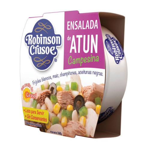 Ensalada De Atún Robinson Crusoe Campesina 110 Grs (100 Grs Drenado)