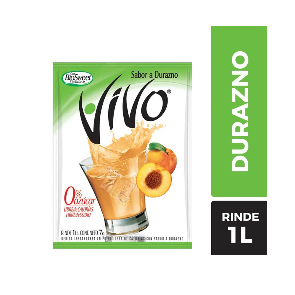 Jugo Vivo 8 Gr Durazno