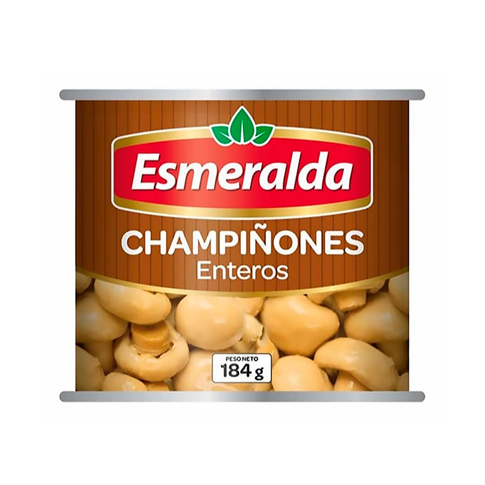 Champiñones Esmeralda Entero 184 Grs (115 Grs Drenado)