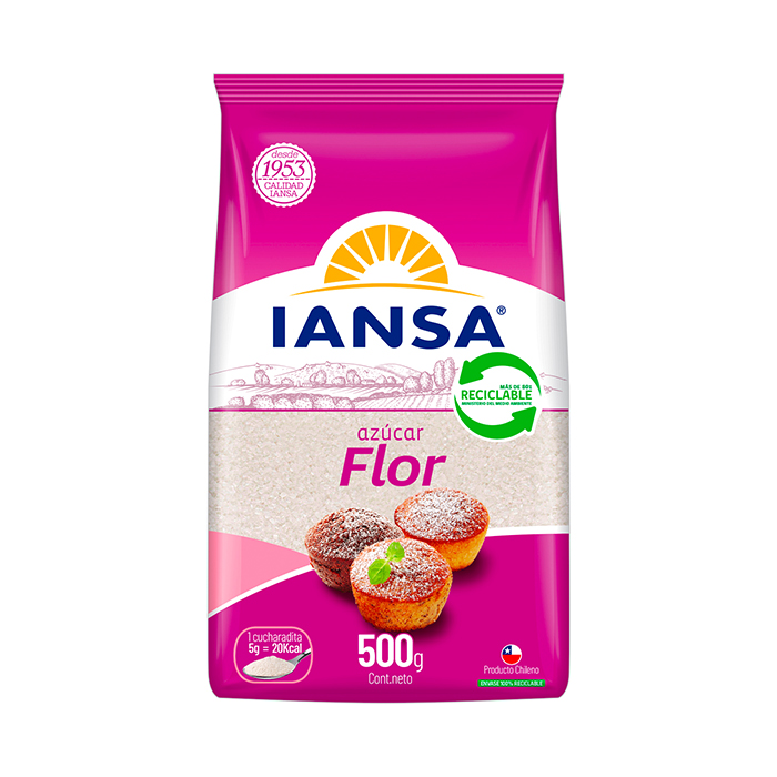 Azúcar Flor Iansa 500 Grs