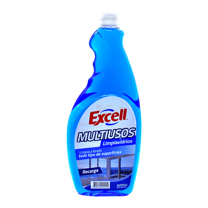 Limpiavidrios  Multiuso  Excell  Recarga 500Cc