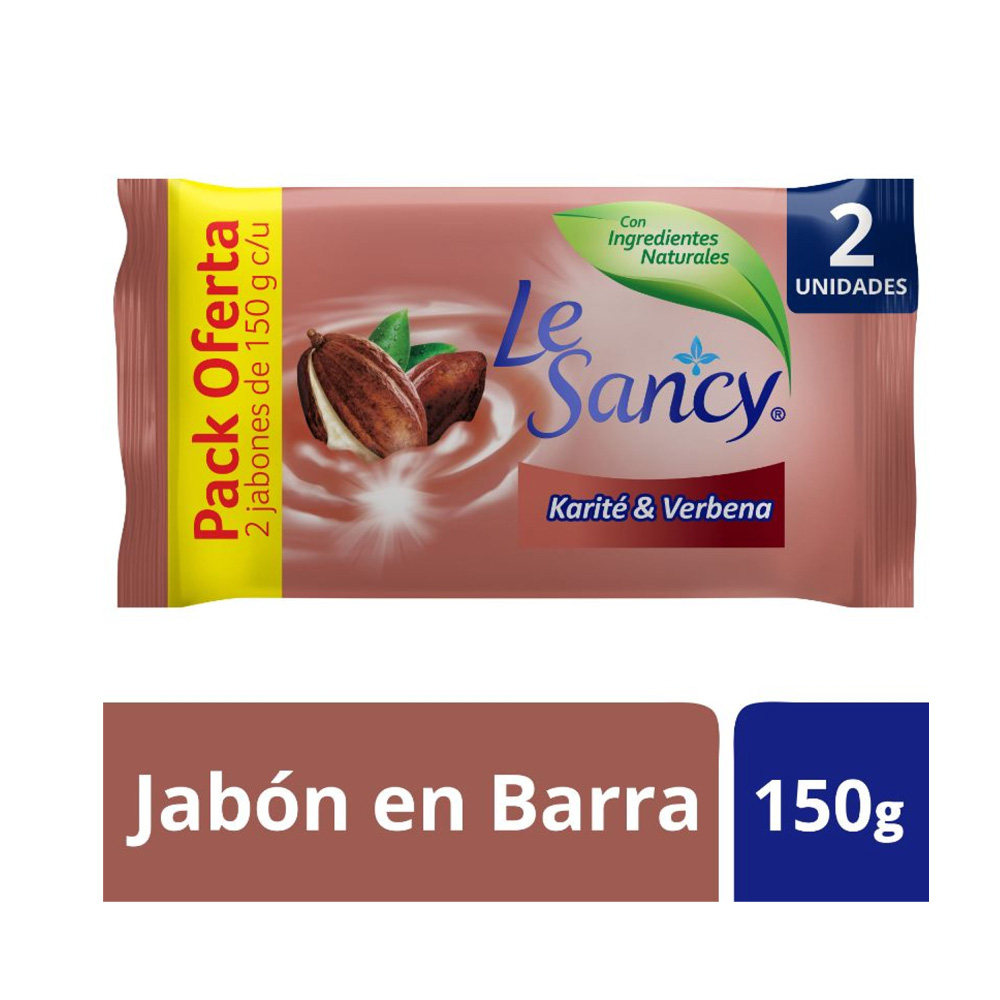 Le Sancy Barra Karite Y Verbena 90 Gr X 3
