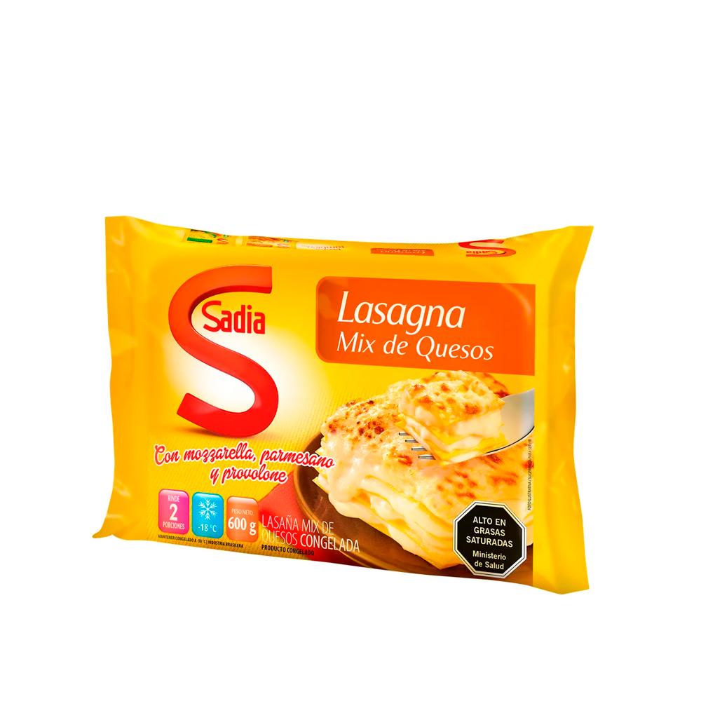 Lasagna 4 Quesos Sadia 600 gr