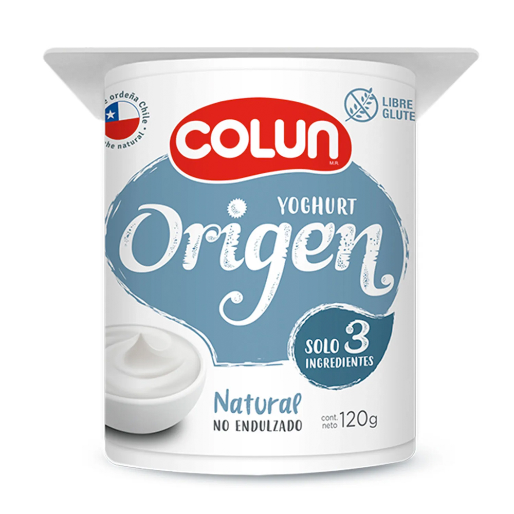 Yogurt Colun Origen Natural 120G