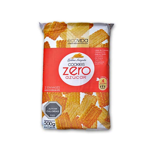 Galleta Ecovida Diet S/Azucar Cookie 500 Grs