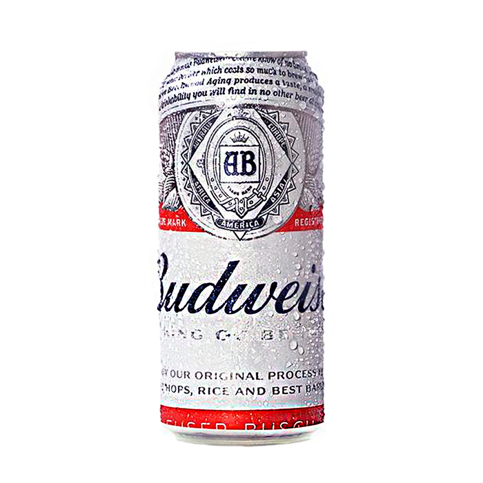 Cerveza Budweiser lata 470 cc