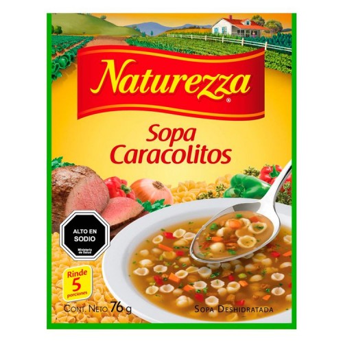 Sopa Naturezza Carne Caracolitos 72 Grs