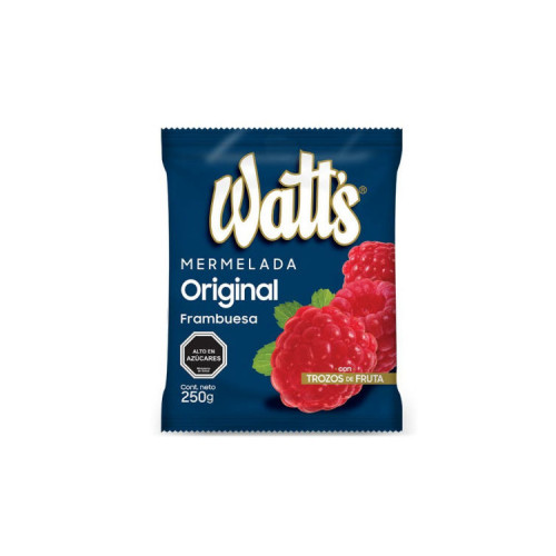 Mermelada Watts S/Azucar Frambuesa 200 Gr