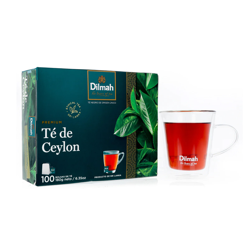 Té Dilmah Negro Ceylan Pre 100 Bolsitas