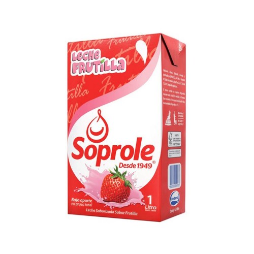 Leche Soprole Frutilla 1 L