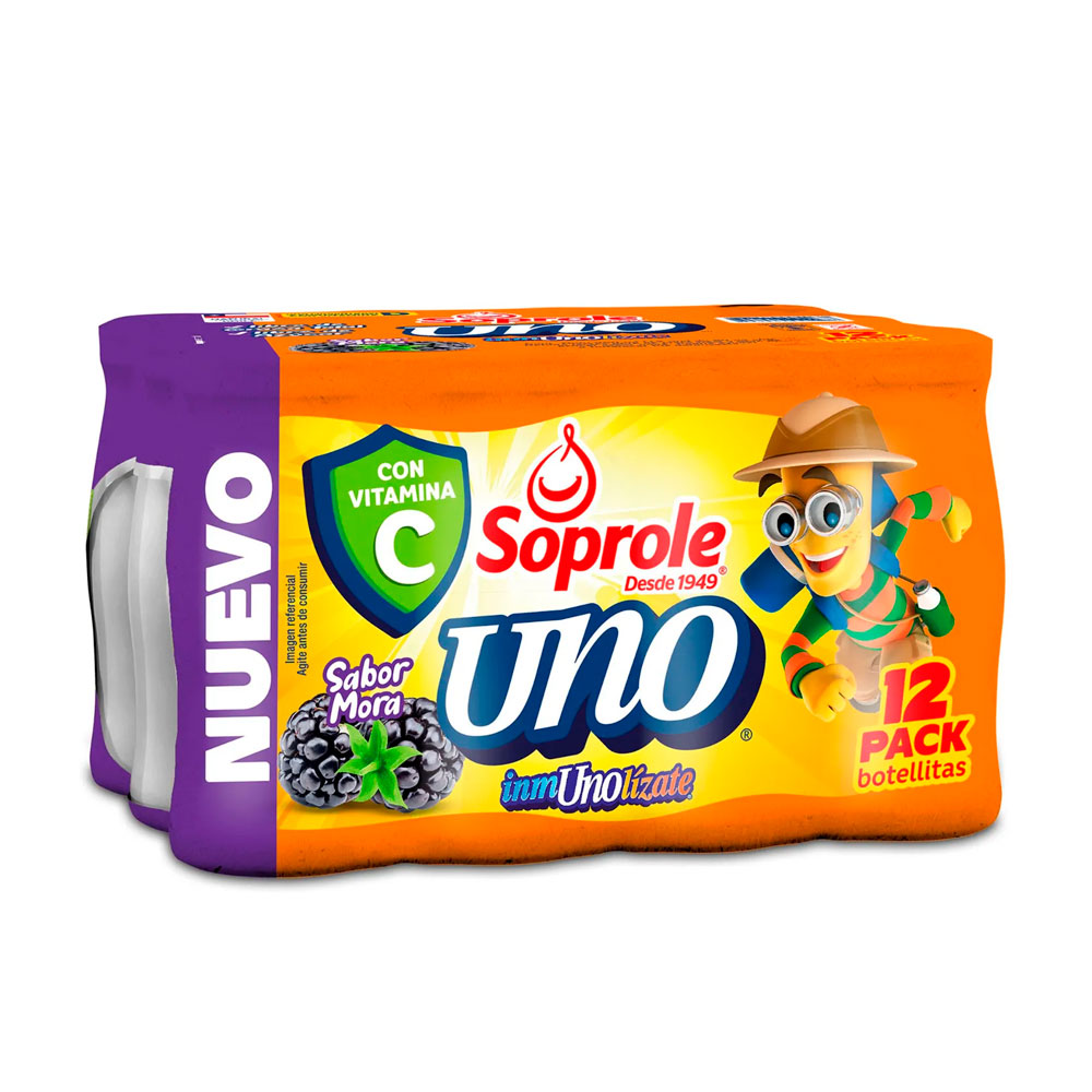 Pack Uno Al Día Mora 12X 80 Ml