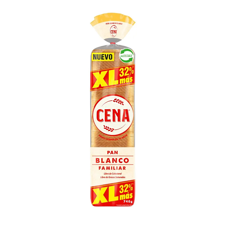 Pan Molde Blanco Xl 740 gr Bolsa Cena