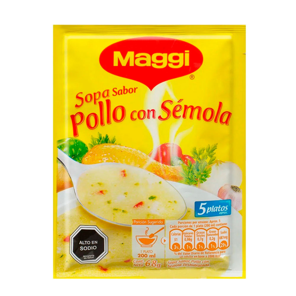 Sopa Maggi Pollo Semola 68 gr