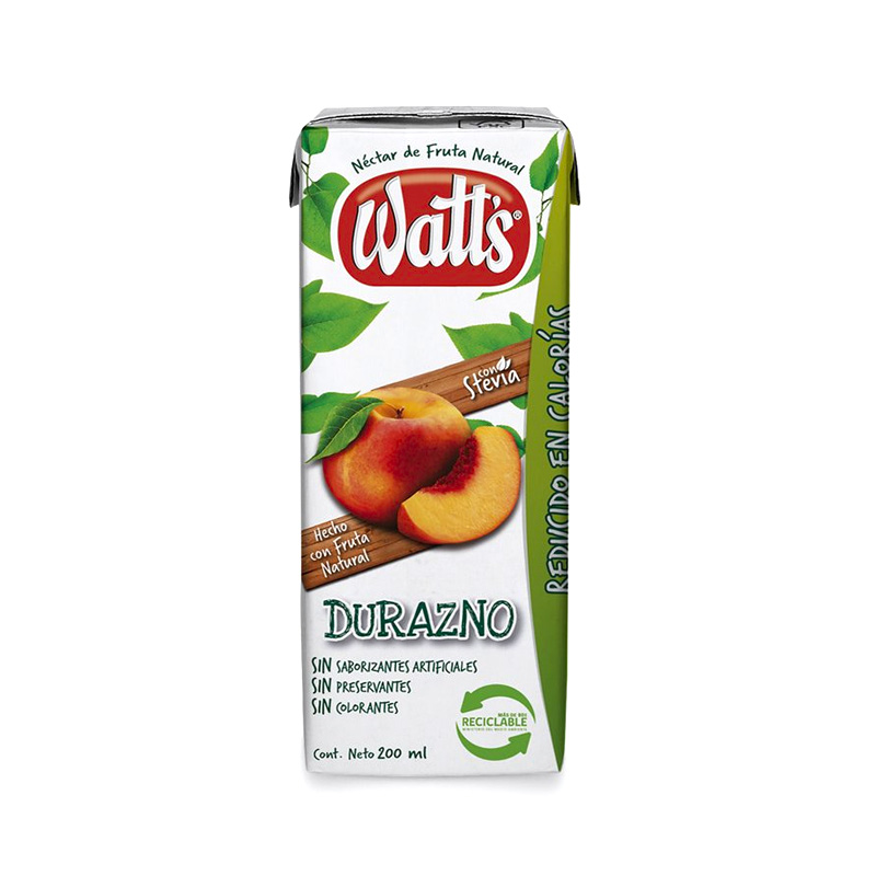 Néctar Watts Durazno Tetra 200 cc