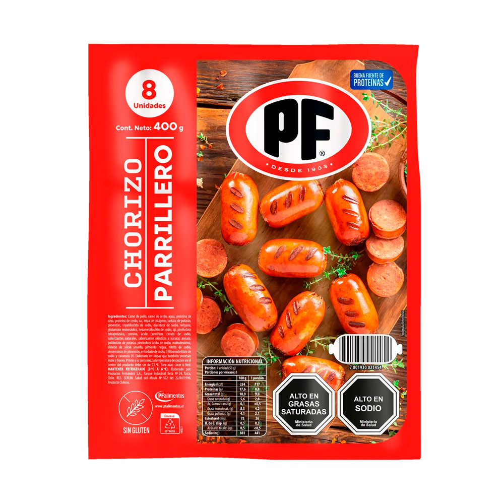 Chorizo Parrillero Pf Selección 400 Gr