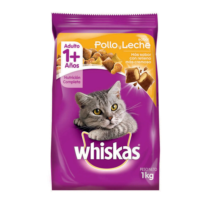 Whiskas Gato Adulto Pollo Y Leche 1 kg
