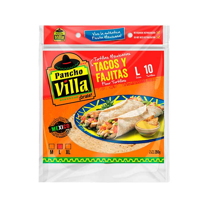 Tortilla Pancho Villa Mexicana L 10 und