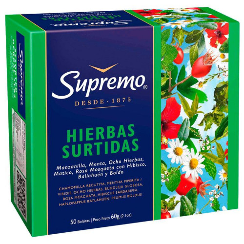 Hierbas Supremo Surtidas 50 Bls