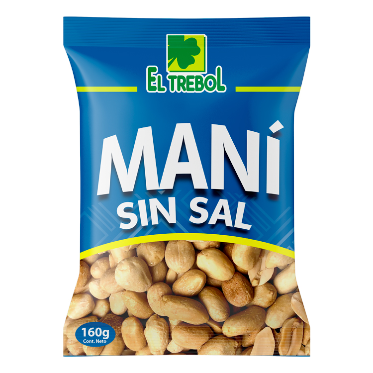 Mani Sin Sal El Trebol 160 gr