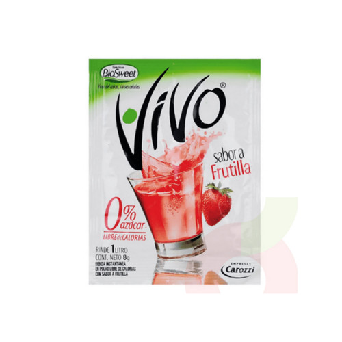 Jugo Vivo Frutilla 9 Gr