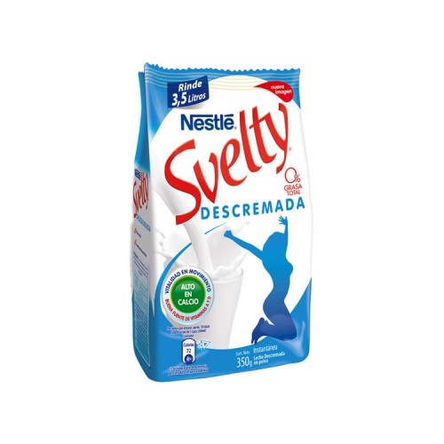Leche Svelty Descremada Bolsa 350 Grs 