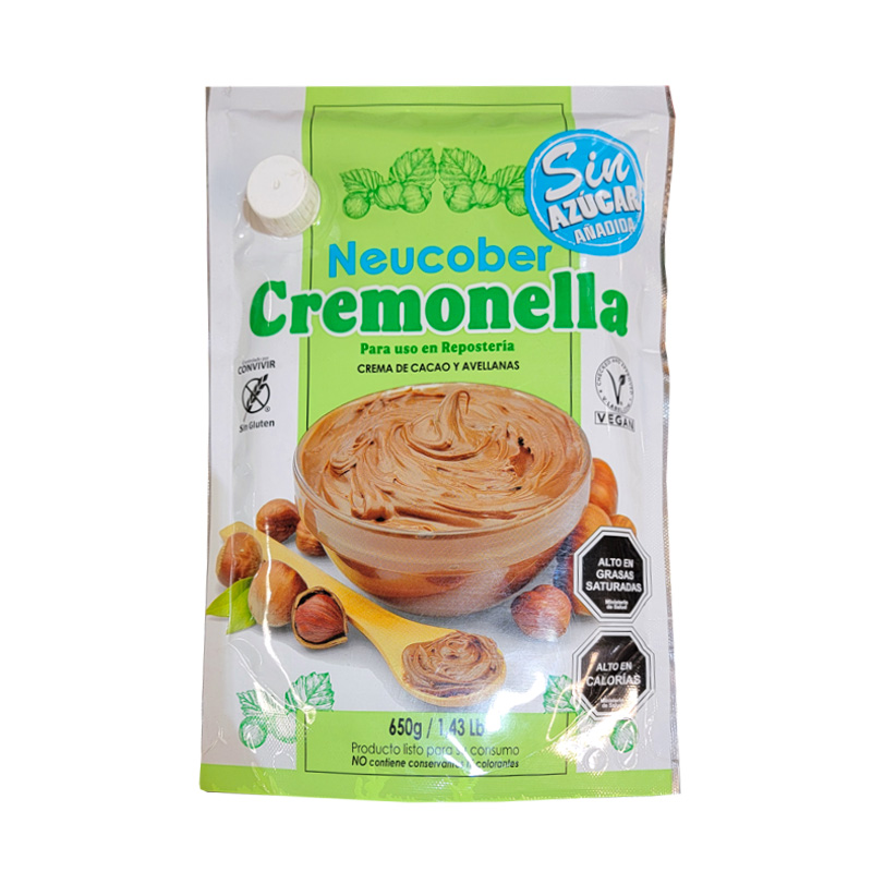 Cremonella Neucober Vegana Sin Azúcar 650 grs