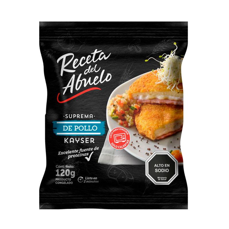 Supremas De Pollo Jamon Queso 120 Gr