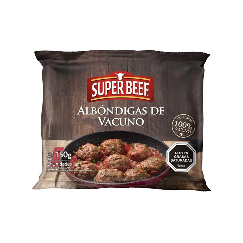Albóndigas Vacuno Super Beef 150 Grs