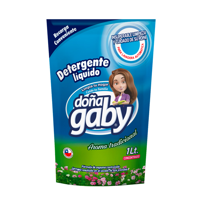 Detergente Tradicional Doypack Doña Gaby 1 Lt