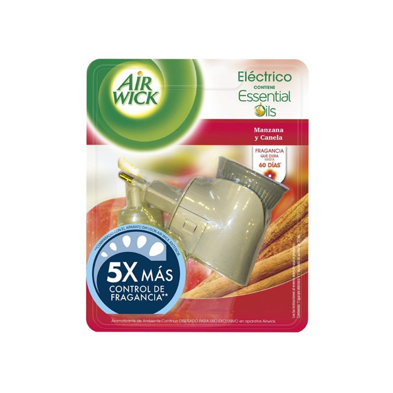 Airwick Elect Aparato 21ml Manzana Canela