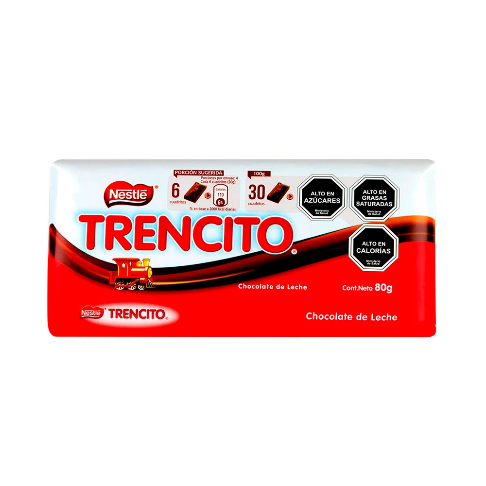 Chocolate Trencito Barra 80 Gr