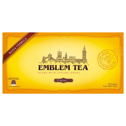 Té Emblem Ceylan 100 Bolsitas