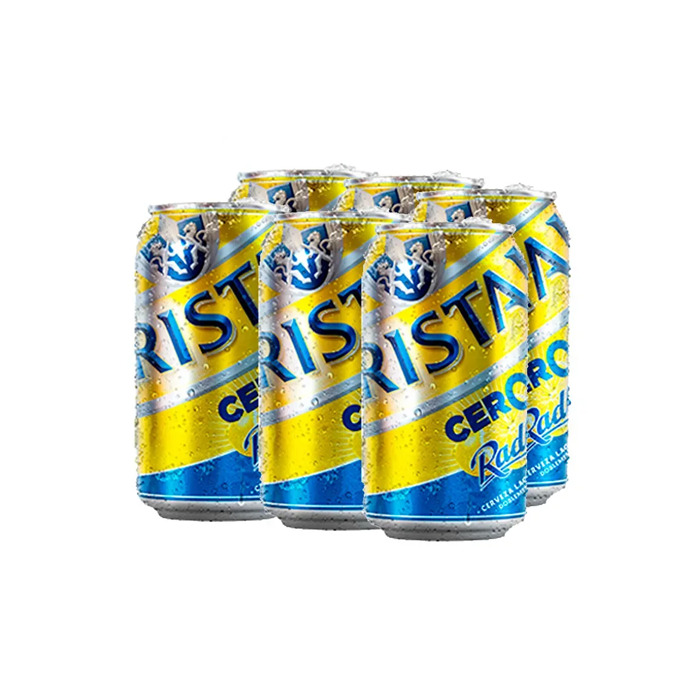 Pack Cerveza Cristal Radler Cero Lata 350 cc