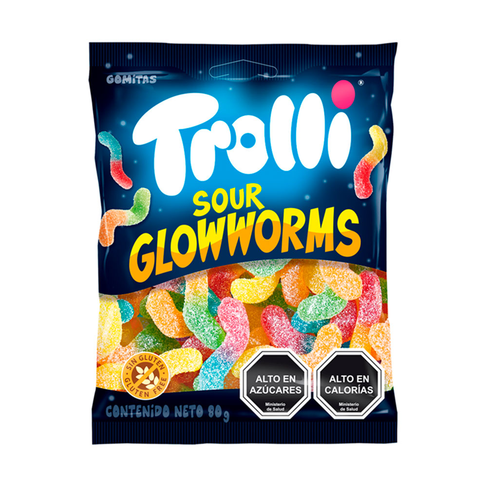 Gomita Trolli Gusanito Acido 80 Grs