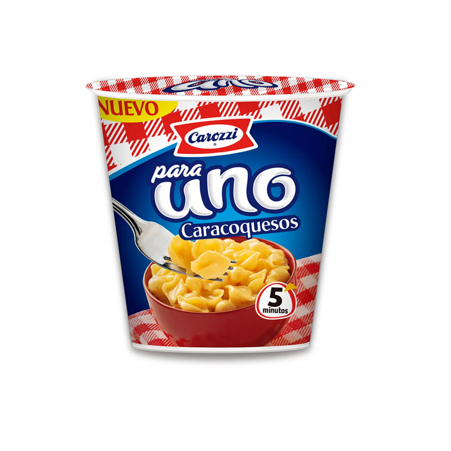 Pasta Para Uno Carozzi Caracoqueso 70 gr