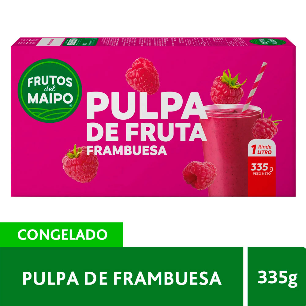 Pulpa Frambuesa Frutos Del Maipo 335 Grs