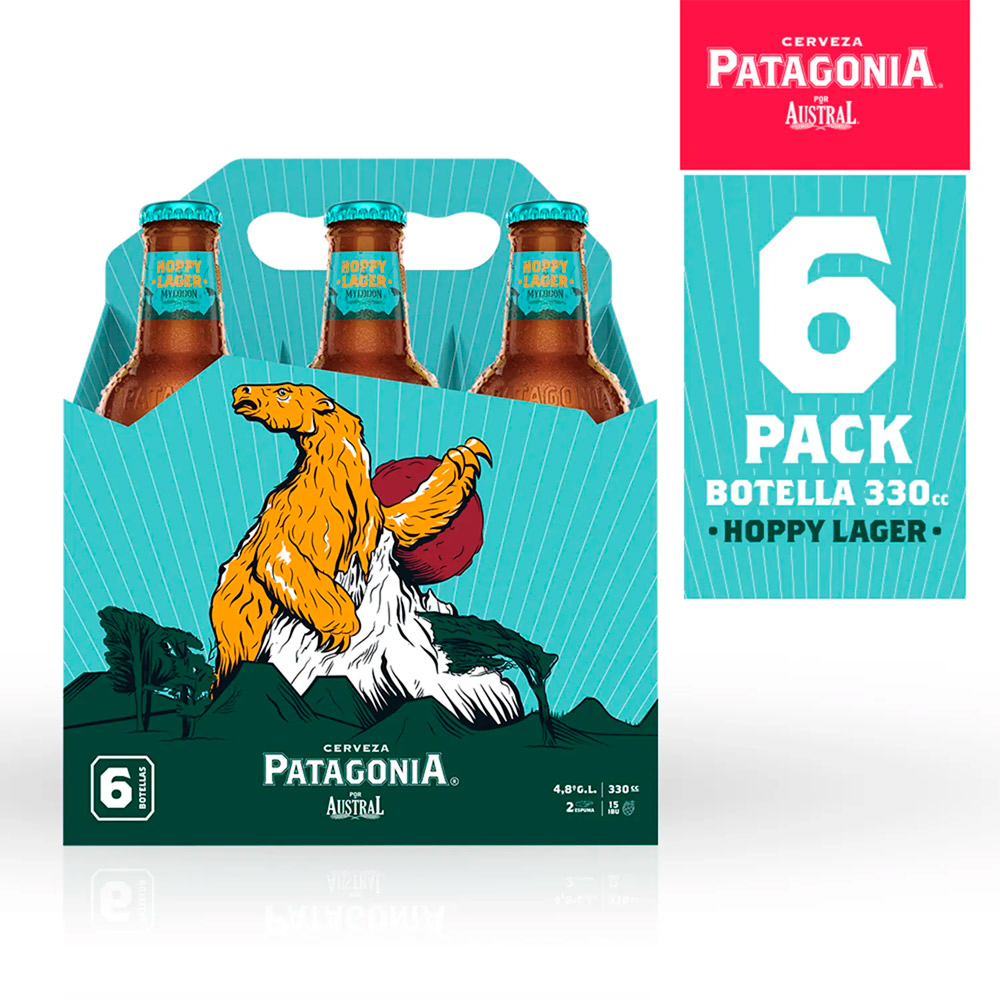 Cerveza Austral Patag Hoppy Bot 6 X 330 cc