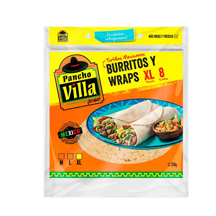 Tortilla Pancho Villa Burrito 8 und 350 gr
