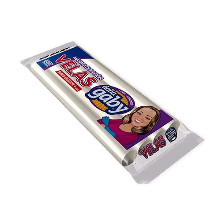 Velas Doña Gaby Super Gigante 9 Hrs Aprox 4 und 