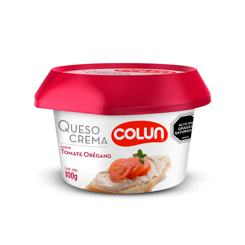 Queso Crema Colun Tomate Orégano 100 Grs 
