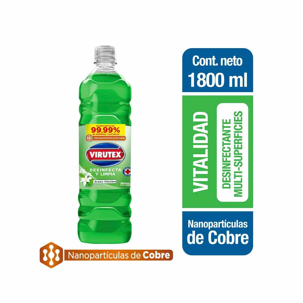 Limpiador Desinfectante Virutex Vitalidad 1800 cc