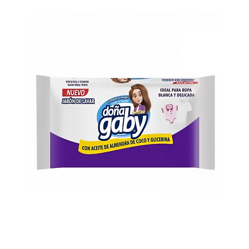 Jabón de Lavar Ropa Doña Gaby Hipoalergénico Blanco 150 Grs